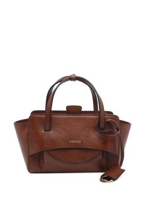 HIDESINS Small Flap leather tote bag - Brown