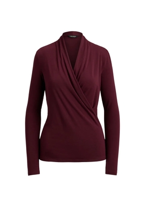 Lauren Ralph Lauren Hadara wrap-style blouse - Red
