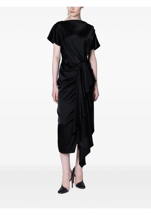 Roksanda Zoa draped ruffled dress - Black