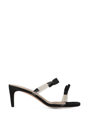 RED(V) bow-detail strap sandals - Black