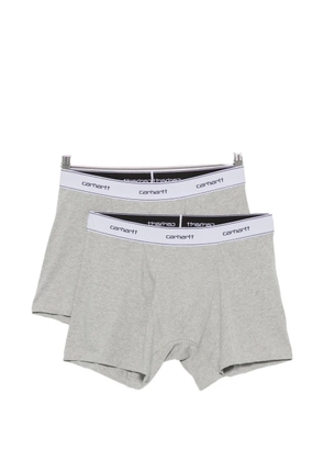 Carhartt WIP logo-waistband boxers (set of two) - Grey