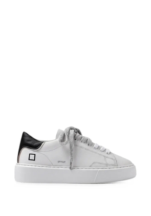 D.A.T.E. Sfera logo-embossed leather sneakers - White
