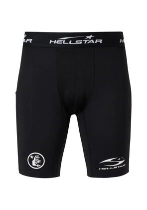 HELLSTAR logo compression shorts - Black