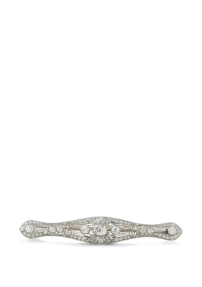 LB Exclusive diamond filigree brooch - Silver