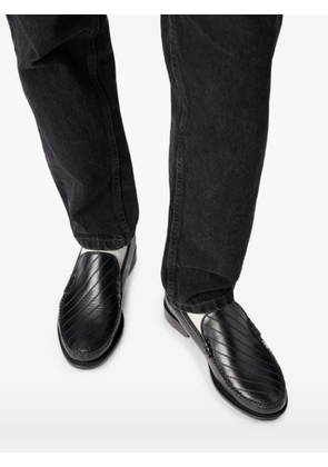 G.H.Bass Cobra Venetian tram-stitch loafers - Black