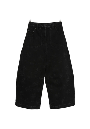 Simone Rocha logo-patch jeans - Black