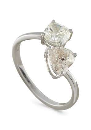 LB Exclusive Toi et Moi diamond ring - Silver