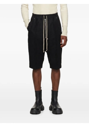 Rick Owens drawstring-waist drop-crotch shorts - Black