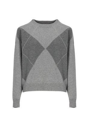 Peserico argyle-knit sweater - Grey