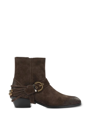 PINKO buckle-fastening ankle boots - Brown