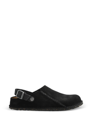Birkenstock Lutry suede flat mules - Black