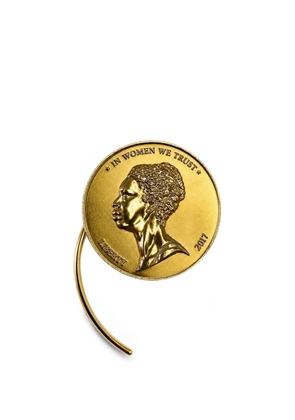 Wanda Nylon Nina Simone coin earring - Gold