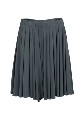 Christian Dior Pre-Owned pleated silk mini skirt - Grey