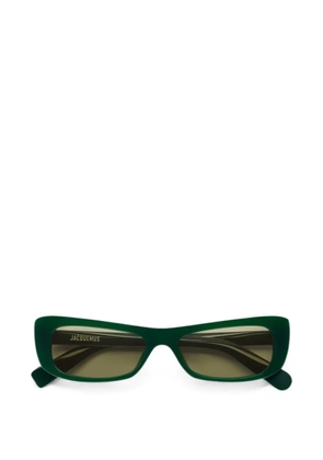 Jacquemus rectangle-frame sunglasses - Green