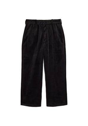 Y-3 velvet drawstring trousers - Black