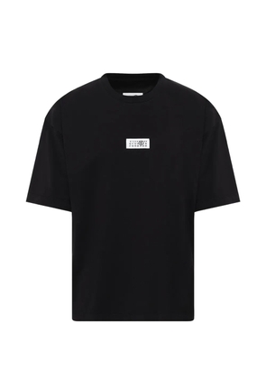 MM6 Maison Margiela logo-patch T-shirt - Black