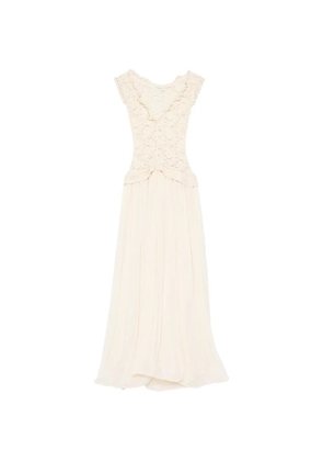 ARCINA ORI Arabella cap-sleeve maxi dress - Neutrals