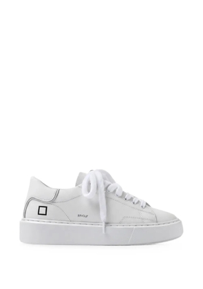 D.A.T.E. Sfera embossed-logo sneakers - White