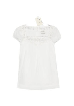 Posse Veda crochet-trim blouse - White