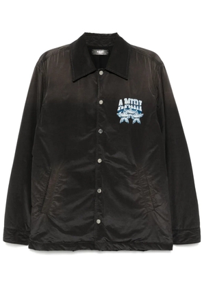 AMIRI logo-print shirt jacket - Black