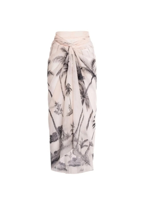 Agua By Agua Bendita Lavanda Arena midi pareo - Neutrals