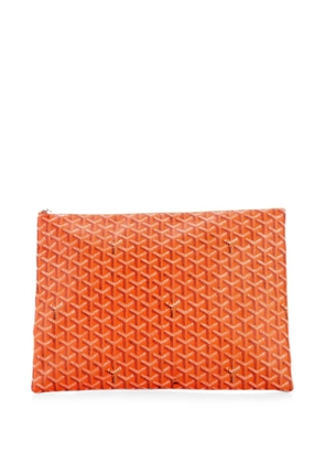Goyard Pre-Owned Senat Zip Coated Canvas GM pouch - Orange