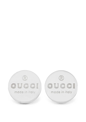 Gucci Pre-Owned Trademark disc earrings - Silver