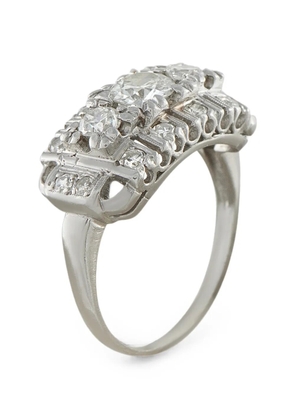 LB Exclusive Art Deco diamond ring - Silver