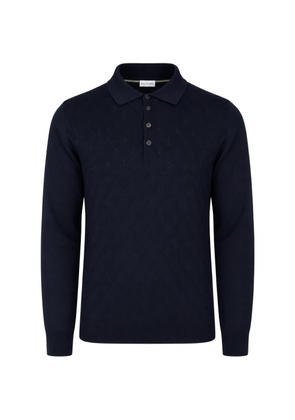 Pal Zileri long-sleeve wool polo shirt - Blue