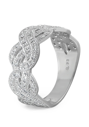 LB Exclusive twisted-effect diamond ring - Silver