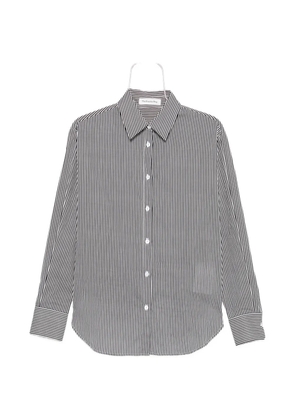 The Frankie Shop Peri striped button-down shirt - White