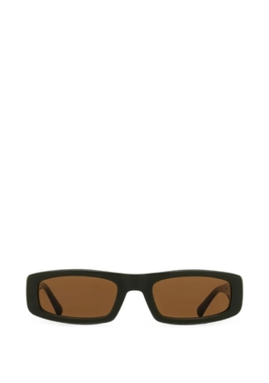 AMI Paris Ami de Coeur rectangle-frame sunglasses - Green