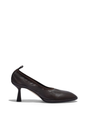 Aeyde Giulia leather heeled pumps - Brown