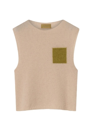MOMONÌ Ansa chest-pocket top - Neutrals
