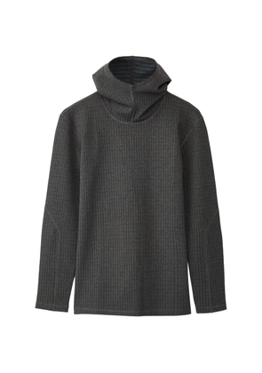 Liam Hodges pinstripe-pattern hoodie - Grey