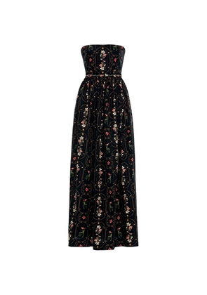 Agua By Agua Bendita Lienzo Noche maxi dress - Black