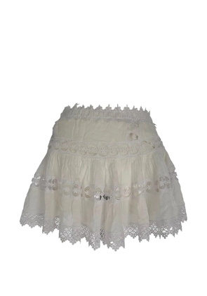 Charo Ruiz Ibiza lace mini skirt - White