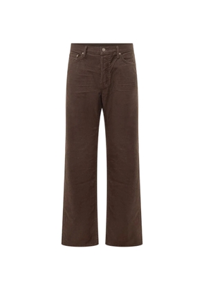 TOM FORD Moleskin straight-leg trousers - Brown