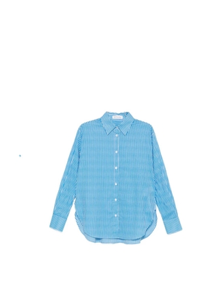 The Frankie Shop Peri striped button-up shirt - Blue