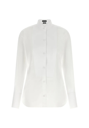 TOM FORD cotton tuxedo shirt - White