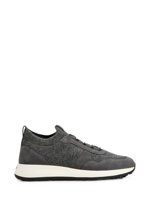 Tod's suede-panelled felt sneakers - Grey