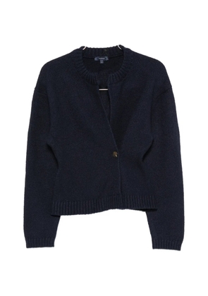 Soeur wrap-front ribbed-trim cardigan - Blue