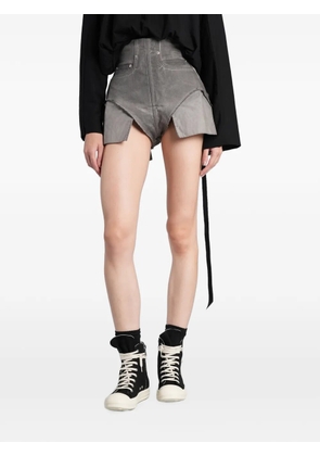 Rick Owens DRKSHDW Tower Dirt cutoffs in dark dust 13oz Lido wash-denim - Grey