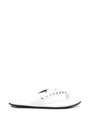 RIA MENORCA Dali studded thong-strap sandals - White