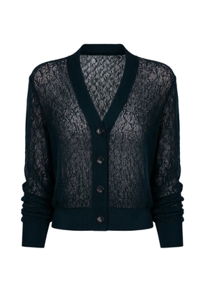 Veronica Beard Ingraham open-knit cardigan - Blue