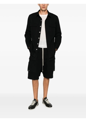 Rick Owens drop-crotch cargo shorts - Black