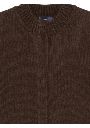 Soeur ribbed-knit sleeveless sweater - Brown