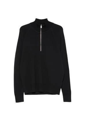 Barena quarter-zip wool knit - Black