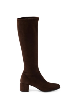 Prada stretch suede boots - Brown