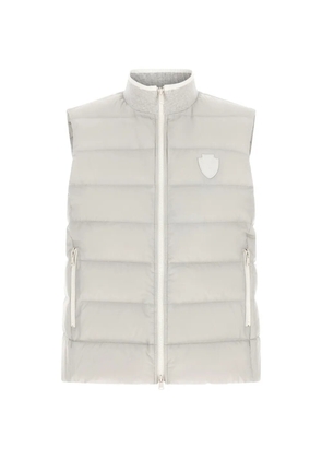 Brunello Cucinelli Heraldic patch vest - Grey
